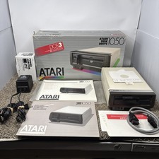 Atari 1050 Floppy Disk Drive Tested With All Cables Power And Data SIO In Box picture