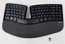 Microsoft Sculpt Ergonomic Wireless Keyboard Model 1559 with USB Dongle TESTED picture