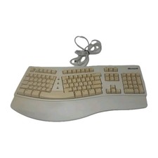 Microsoft KU-0045 X06-19331 Natural Elite Wired PS/2 White Ergonomic Keyboard picture