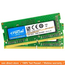 CRUCIAL DDR4 4GB x2 2666 PC4-21300 Laptop 260Pin SODIMM Notebook Memory RAM 2pcs picture