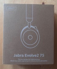 Jabra Evolve2 75 MS Wireless Bluetooth Stereo Headset Black Brand New in box  picture