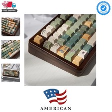 152 Keys Green Keycaps PBT Dye Sub Cherry Profile Keycaps Fit for 61/64/87/10... picture