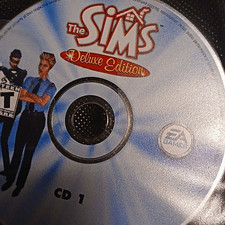 EA GAMES The Sims Deluxe Edition PC Video Game CD Set - Disc 1 & 2 picture