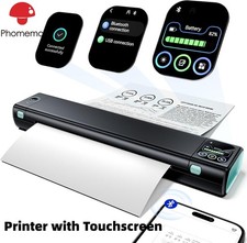 Phomemo M08D Portable Printer with Touchscreen Upgraded  Bluetooth Wireless New picture