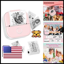 Ponek T02 Mini Sticker Printer, Pink picture