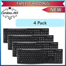 (4 pack) Logitech Wireless Keyboard and Mouse Combo 2.4 GHz Wireless 920-008971 picture