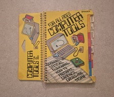 Vintage 1984 Spindex Computer Tools Book COMPLETE Unused Stickers & Stencils picture