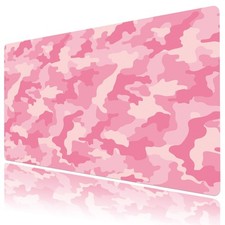 Modern Minimalist Abstract Pastel Pink Desk Mat for Keyboard and Mouse Desk Pad picture
