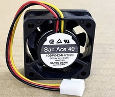 SANYO San Ace 109P0424H7D20 24V 0.08A 4015 4cm Chassis Industrial Cooling Fan picture