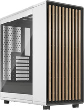 Fractal Design North Chalk White Tempered Glass Clear - Genuine Oak Wood Front - picture