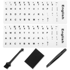 English Keyboard Sticker[5 in 1], Matte English Keyboard Alphabet Stickers wi... picture