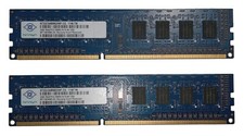 4GB - (2x2GB) NANYA 1RX8 PC3-10600U 9-10-A0 1333 DESKTOP MEMORY RAM picture