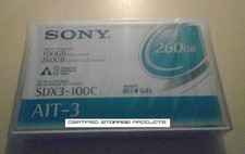 NEW Sony SDX3-100C AIT-3 Data Tape Cartridge SDX3100C Similar Q1999A 246502-001  picture