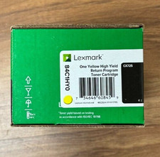 Original Lexmark 84C1HY0 Yellow Toner. New Sealed Box, We Ship Fast picture