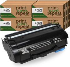 Print.Save.Repeat. Case of 12 Lexmark B341X00 Toner Cartridges for B3442, MB3442 picture