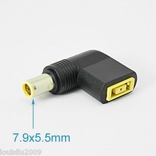 4pcs R/A 7.9x5.5mm Male To Square DC Tip Female Adapter For Lenovo ThinkPad picture