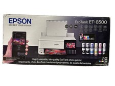 Epson EcoTank Photo ET-8500 Wireless Color All-in-One Inkjet Printer _open Used picture