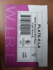 Wirepath PLATE-0-LA, 1-LA, 2-LA, 3-LA, 4-LA 0-4 Ports Keystone Wall Plate-10/Box picture