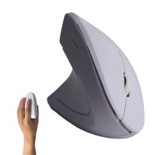 URBY Left-Handed Ergonomic Wireless Mouse White 2.4G Open Box picture