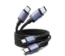 UGREEN 240W USB C Cable 2-Pack 6.6FT Fast Charging for Laptop Phone Black picture