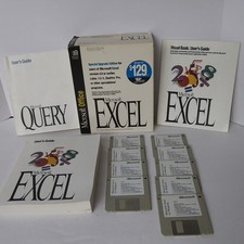 Microsoft Excel 5.0 Upgrade w/ Disks, Manuals, Query & Visual Basic User Guides picture