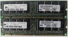 IBM Micron RAM Module 64MB PC100 SDRAM Lot of 2 FRU 01K1147 picture