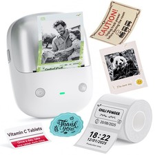 NIIMBOT B2 PRO Label Maker, 300DPI HD Thermal Photo Label Printer, Silver picture