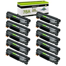 10 Pack 78A CE278A Black Toner Cartridge for HP 78A LaserJet Pro P1606dn Pritner picture