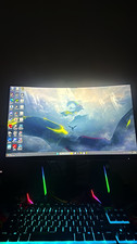 AOC C27G4X 27in Curved VA Gaming Monitor180Hz  with keyboard mouseandspeaker ￼ picture