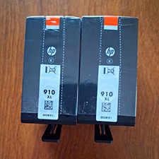 HP 910XL Black Genuine/Original Inkjet Ink Cartridges for HP, Lot of 2 picture