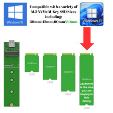 M.2 SSD 256GB NVME with Windows 11 or 10 UEFI 64 Installed 2280 picture