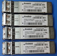 LOT of 4 Avago AFBR-57F5MZ-NA1 16Gb  SFP+ 850nm MMF LC Optical Transceiver picture