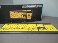 NIB Adesso Luminous 4X Large Print Multi-Media Desktop Keyboard - 104 Key i5 ow picture