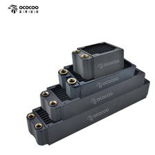 OCOCOO Radiator 80mm Mini Fan Cooper Heatsink DIY Computer Water Cooler System picture