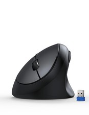 TECKNET TK-MS017 Ergonomic Vertical Wireless Mouse Black New picture
