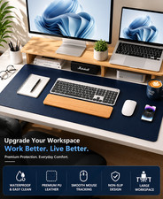 Large PU Leather Desk Mat Mouse Pad Waterproof Office Desk Protector picture