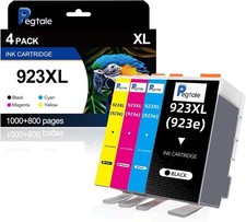 Pegtale Compatible HP 923XL 923e High Yield Ink 4-Pack Black Cyan Magenta Yellow picture