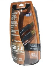 Stratitec Premium Series 6.5 Feet USB 2.0 24K Gold Connectors - High Speed Cable picture