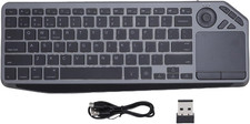 Wireless RGB Touch Keyboard, 78 Keys Ultra Slim QWERTY Touchpad BT/USB/2.4G with picture