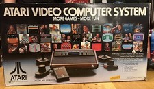 Vintage 1980 Atari Video Computer System Model 2600A With 11 Games Tested Works picture