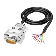 ANMBEST DB9 Solderless Breakout Connector with 5Ft 24AWG Replacement Cable, M... picture