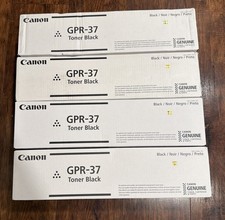 4 New OEM Canon iR 8085,8095,8105,8205,8285 Black Toners GPR-37 / 3764B003[AA] picture