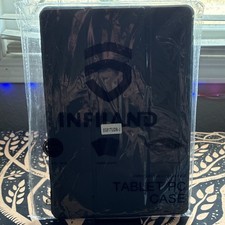 INFILAND Black Synthetic Leather Folio Case Stand w/ Pencil Holder iPad Pro 11 picture