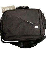 CODi Shoulder Bag 16” Laptop Bag Work Travel Expandable Briefcase Black Nylon  picture