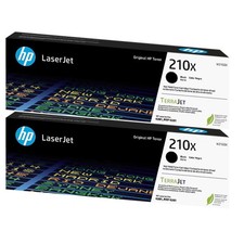 HP 210X Black High Yield Toner Cartridge (W2100X), Pack Of 2 picture