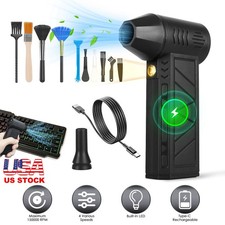 High-Powered 160000RPM Compressed Air Duster with LED Light Vacuum Cleaner Tool picture