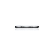 Leviton 4S255-S24 24 Port 1RU Shielded Flat Quickport Patch Panel Black picture