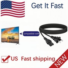 6ft AC Power Cord Cable for Vizio V655-G9 V656-G4 V705-G3 2-Prong Wire Lead picture
