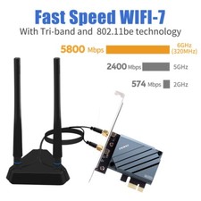Wi-Fi 7 Card FV-BE8800Pro QCNCM865 6GHz Tri-Band PCIe Interface for Desktop picture