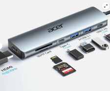 NEW Acer USB C Hub, 7 in 1 Multi-Port Adapter for Laptop, 4K, HDMI Splitter picture